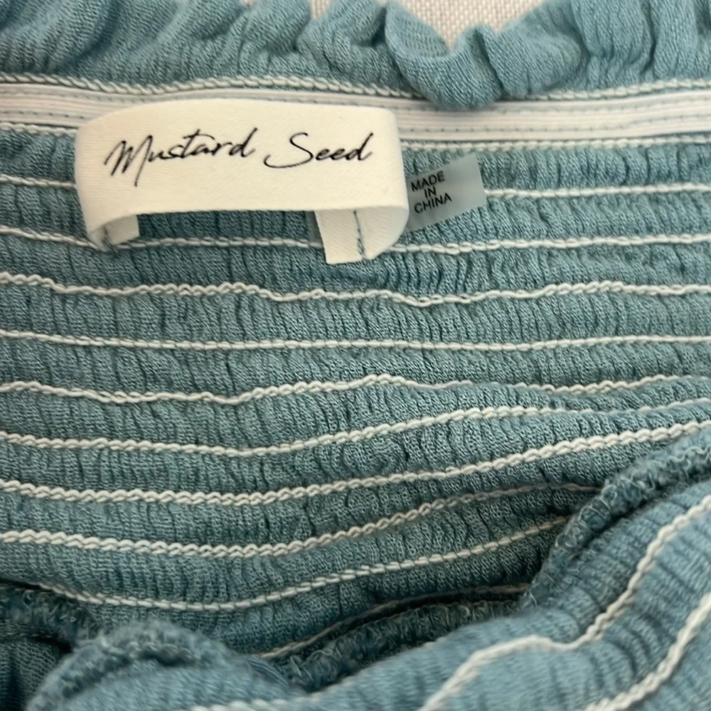 Mustard Seed Ruffled Teal‎ Skirt - Picture 2 of 8